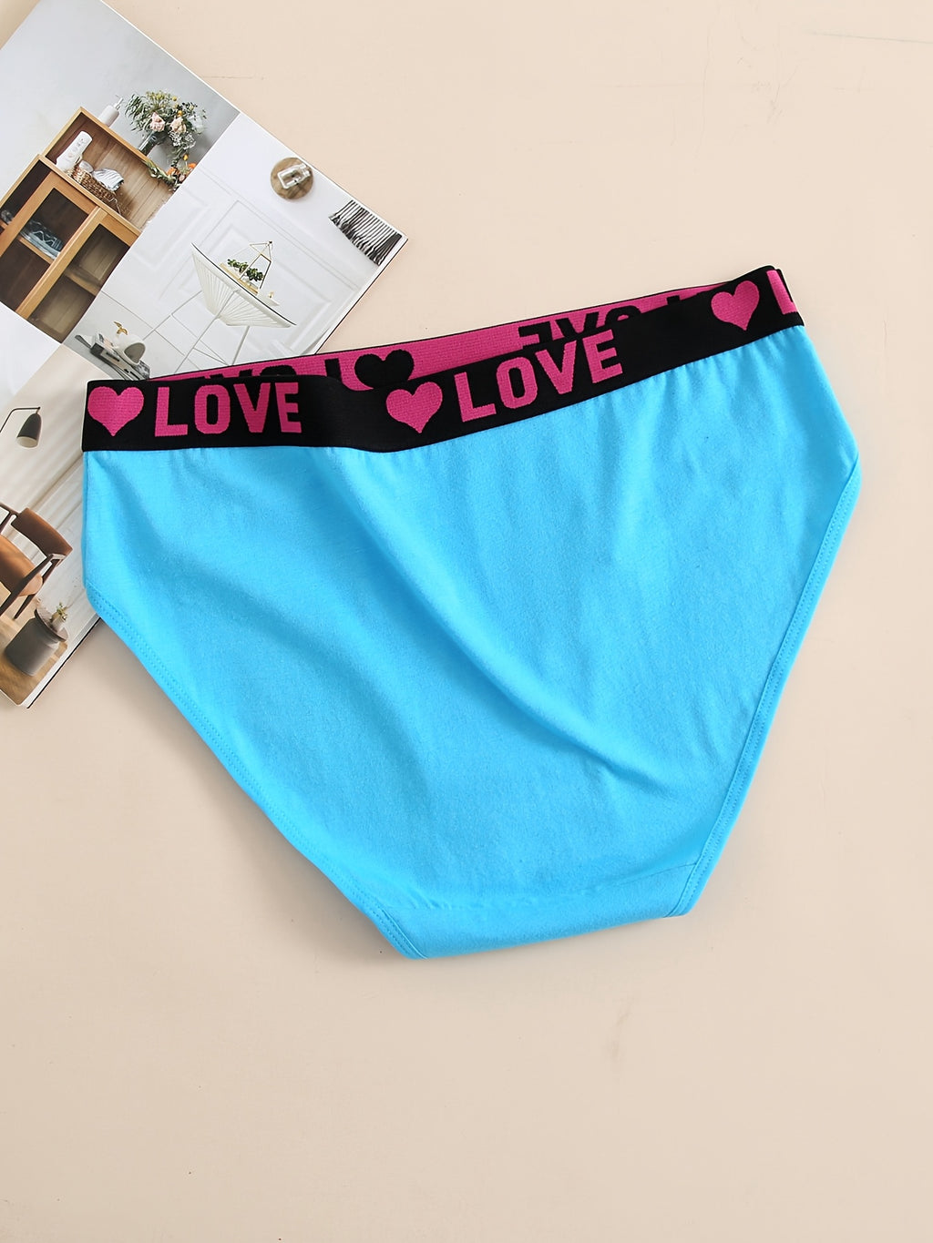 12 Pack Women'S Underwear Sports Comfortable Breathable Stretch Briefs Printed Letters