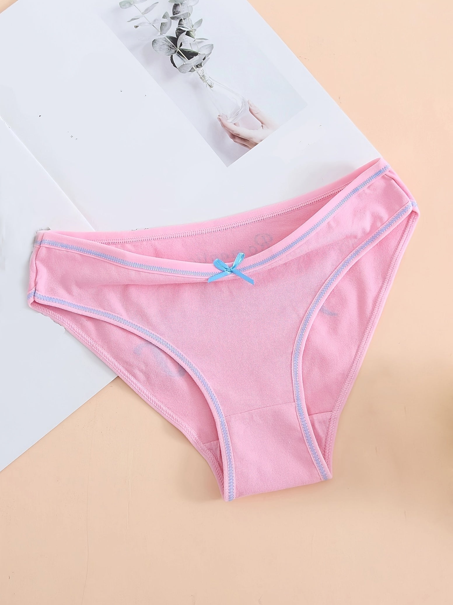 7 Pack Women's One Week Pattern Mixed Color Panties