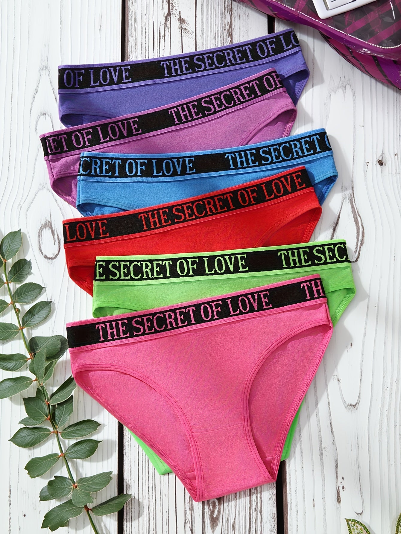 6pcs Women's Low-Rise Briefs with \