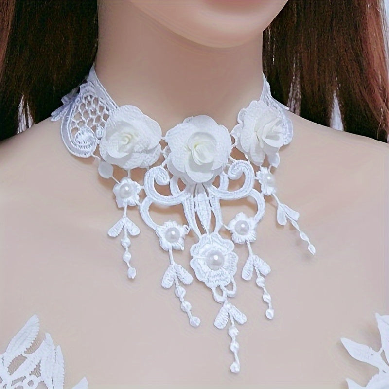 Stylish Sweet Floral Lace Choker